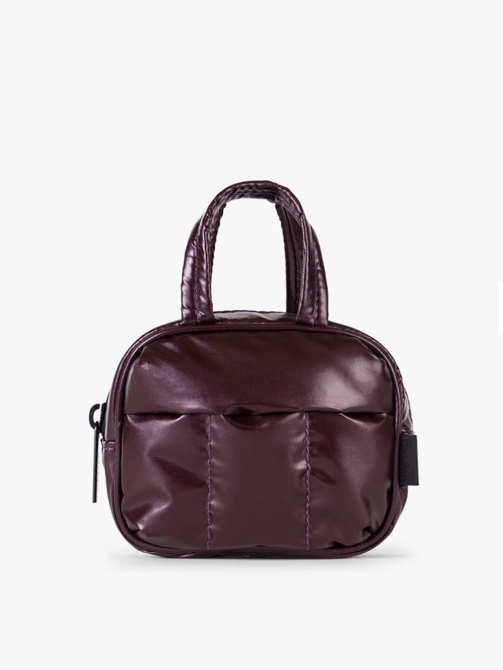 CALPAK Luka Duffel Zip Bag Charm in Glazed Dark Cherry NWT